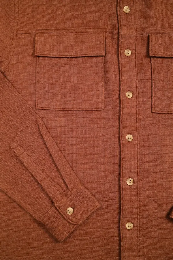 Brown_Cotton_Regular_Fit_Textured_Shacket_For_Men