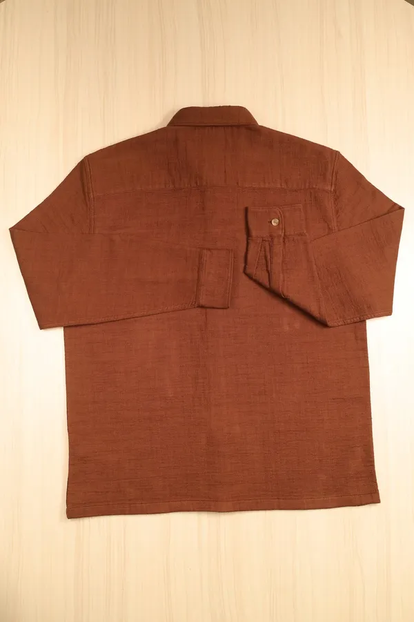 Brown_Cotton_Regular_Fit_Textured_Shacket_For_Men