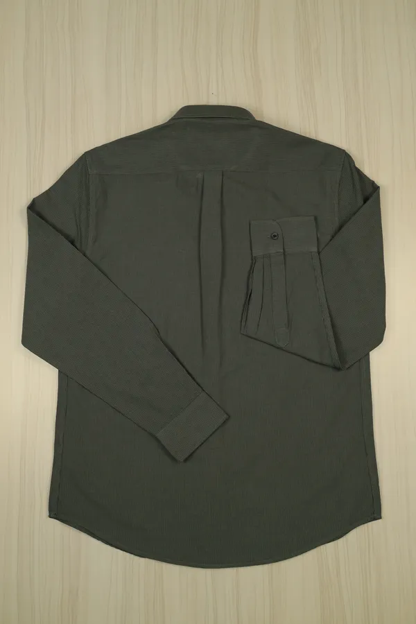 Olive_Cotton_Signature_Fit_Textured_Shirt_For_Men