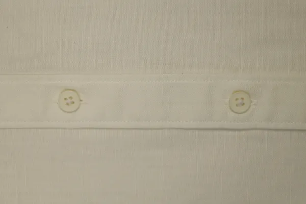 White_Cotton_Linen_Long_Sleeve_Button-Down_Shirt_For_Men