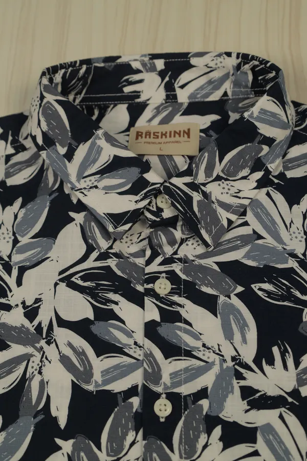 Black_Cotton_Casual_Floral_Print_Shirt_For_Men