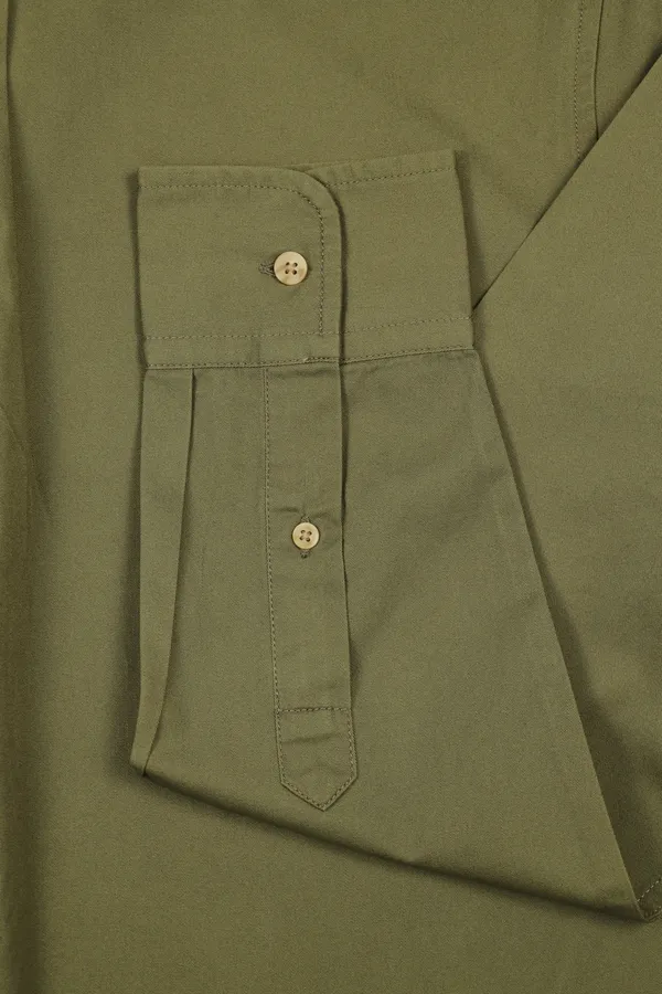 Olive_Cotton_Casual_Long_Sleeve_Shirt_For_Men