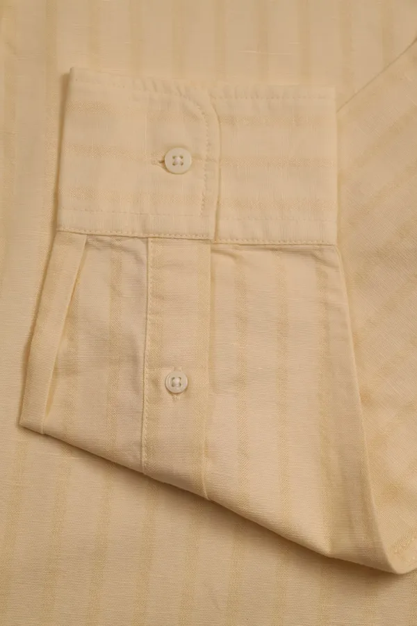 Cream_Cotton_Regular_Fit_Textured_Shirt_For_Men