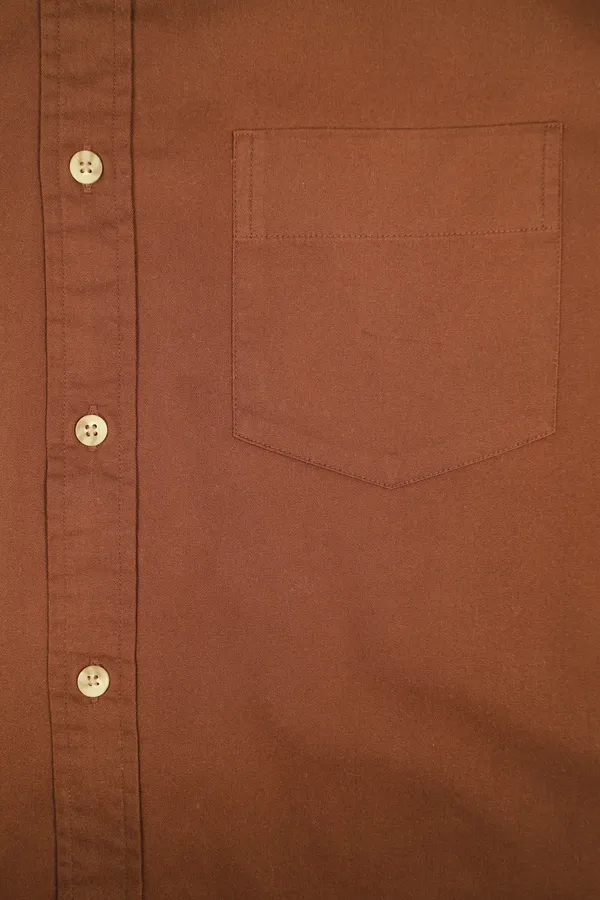 Brown_Cotton_Full_Sleeve_Button-Down_Shirt_For_Men