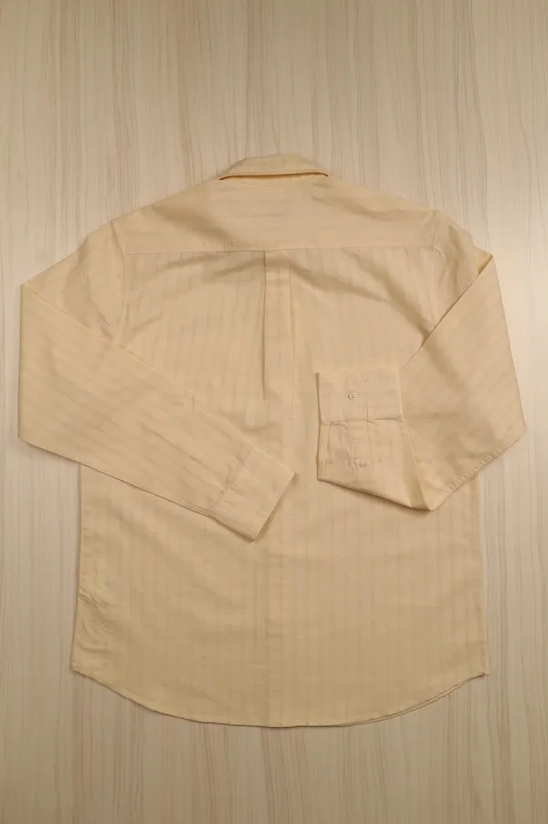 Cream_Cotton_Regular_Fit_Textured_Shirt_For_Men