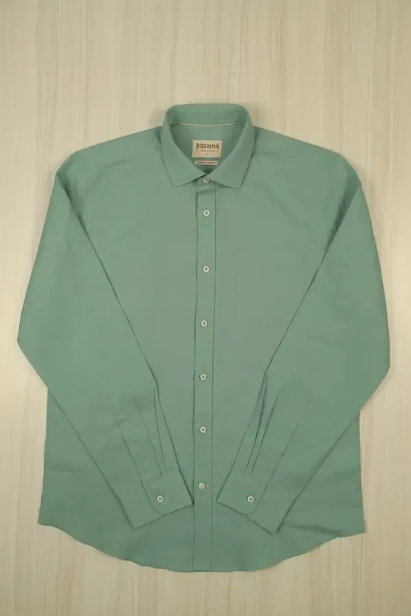 Beige_Stretch_Cotton_Regular_Fit_Striped_And_Mint_Green_Cotton_Linen_Casual_Fit_Shirt_For_Men_Pack_Of_2