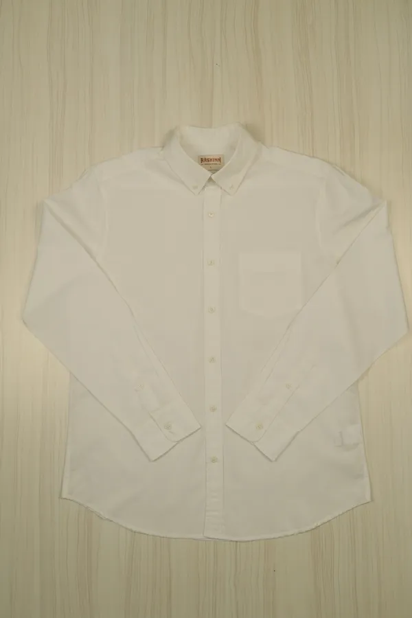 White_Cotton_Regular_Fit_Button-Down_Shirt_For_Men