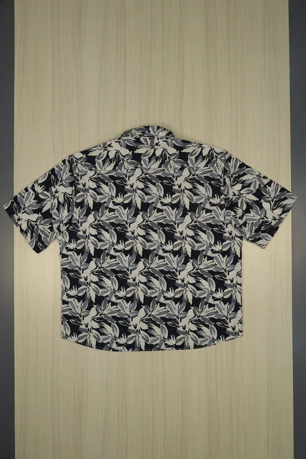 Black_Cotton_Casual_Floral_Print_Shirt_For_Men