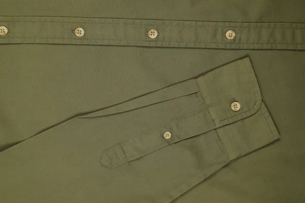 Olive_Cotton_Casual_Long_Sleeve_Shirt_For_Men