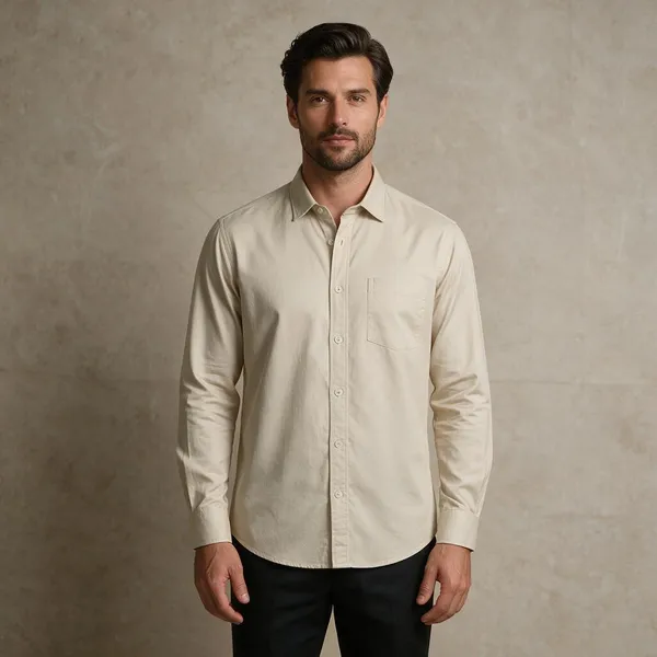 Beige_Cotton_Full_Sleeve_Formal_Shirt_For_Men