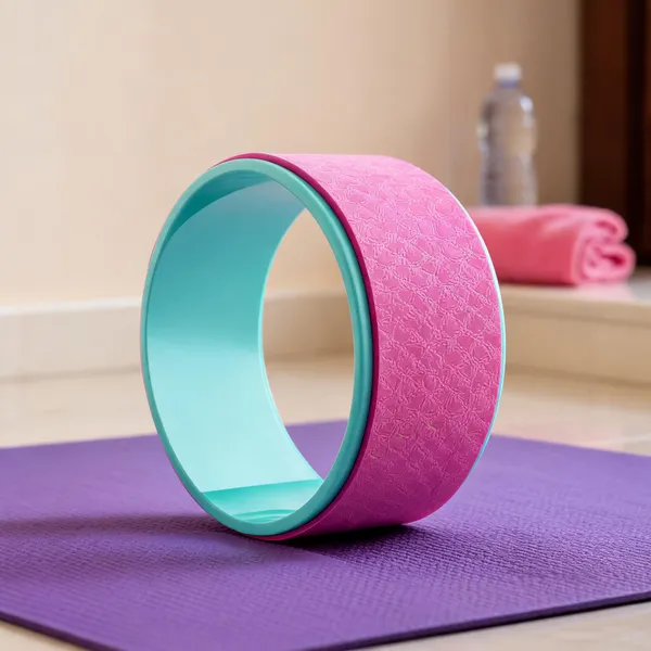 Quxis_Pink_And_Turquoise_Yoga_Wheel