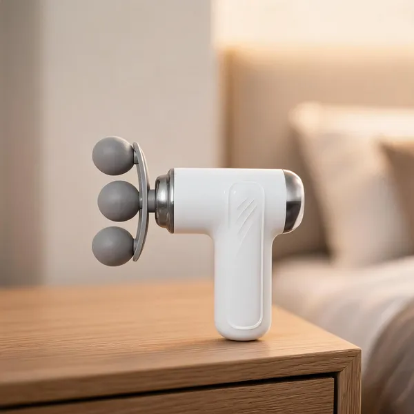 Quxis_White_Usb_Rechargeable_Handheld_Massage_Gun