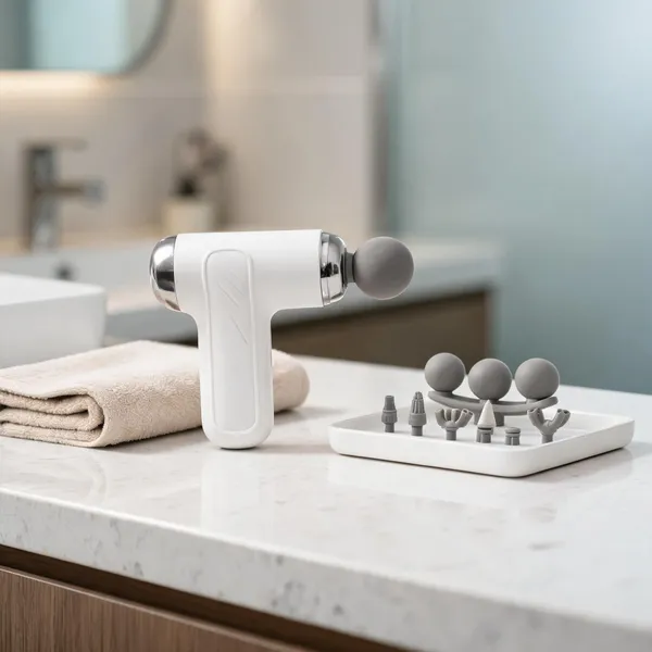 Quxis_White_Usb_Rechargeable_Handheld_Massage_Gun