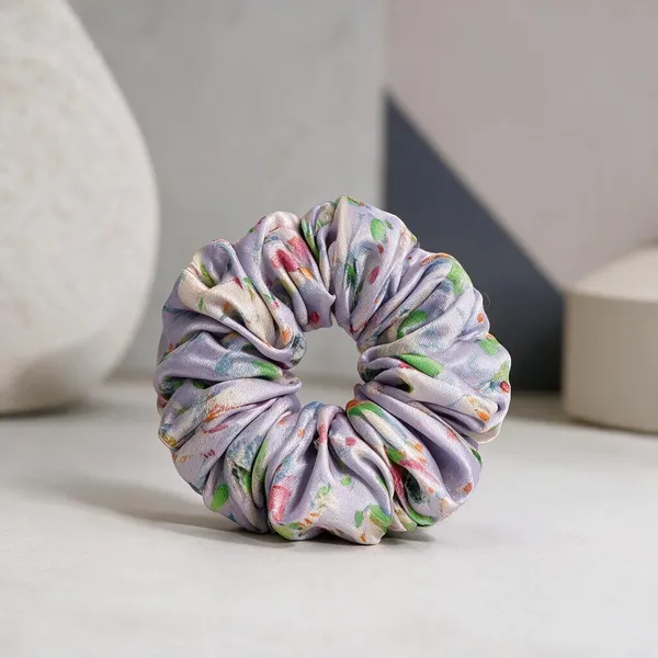 Lavender_Georgette_Scrunchies_For_Women