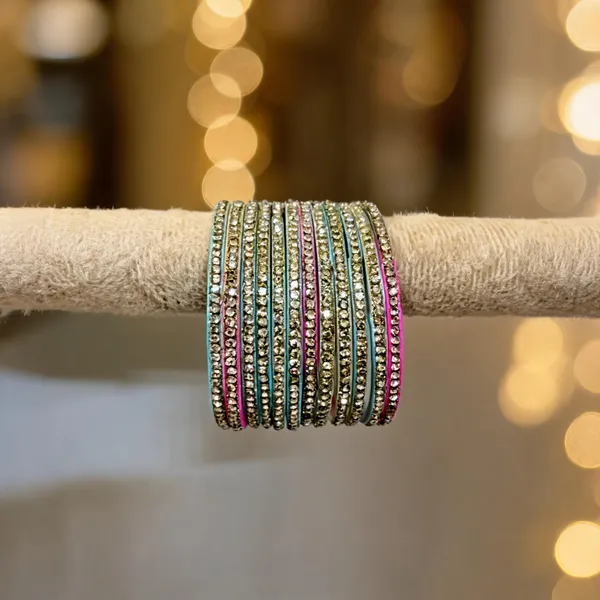 Multicolor_Metal__And_Stone_Bangles_Set_For_Women_Set_Of_12