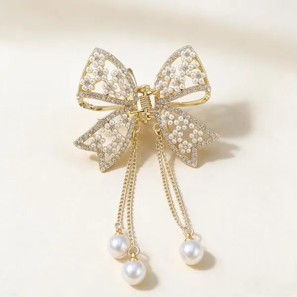 Gold_Pearl__And_Metal_Hair_Clip_For_Women