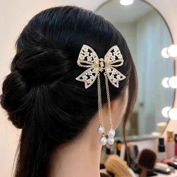 Gold_Pearl__And_Metal_Hair_Clip_For_Women