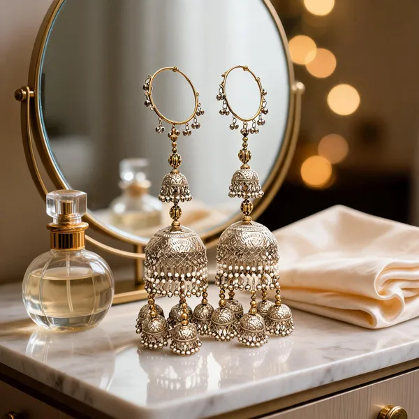 Silver_Metal_Jhumka_Earrings_For_Women