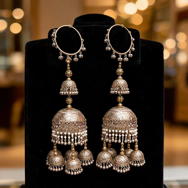 Silver_Metal_Jhumka_Earrings_For_Women