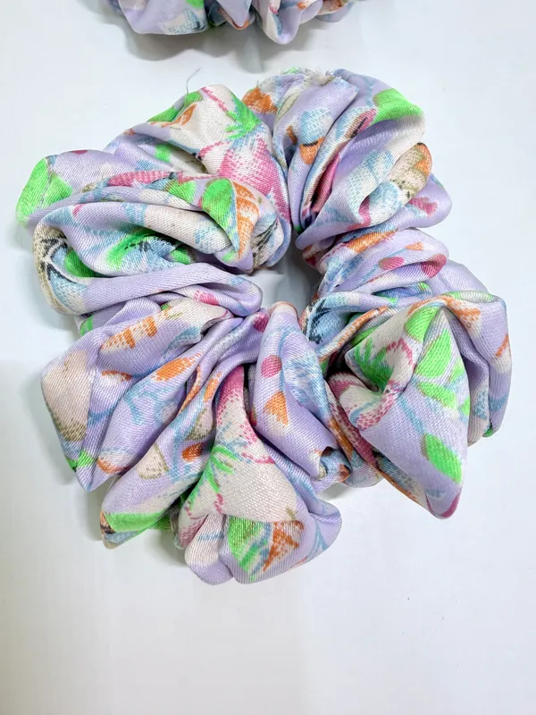 Lavender_Georgette_Scrunchies_For_Women