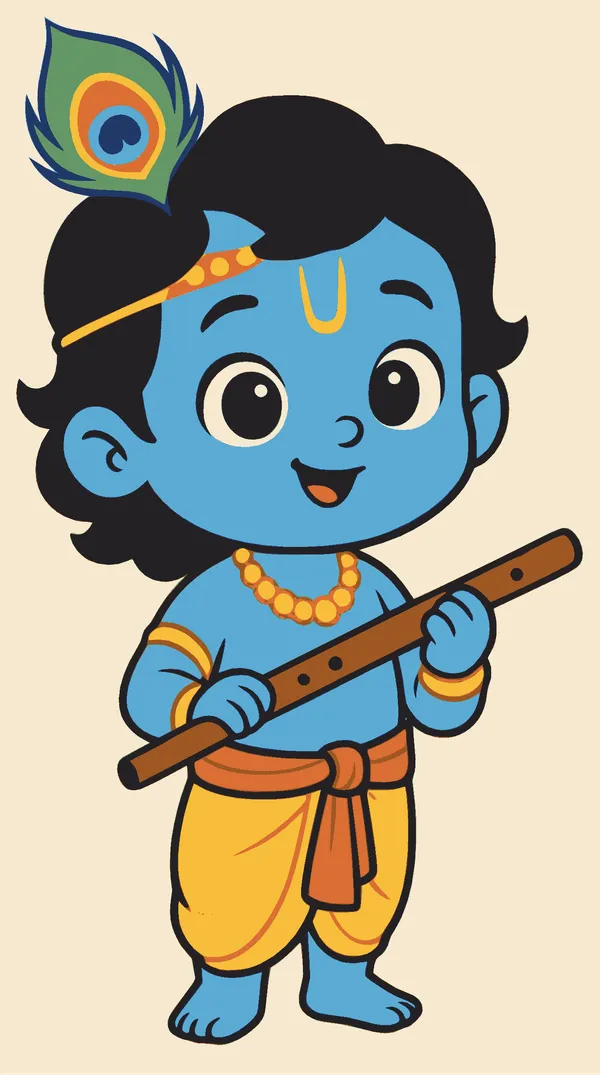 Bal_Krishna_With_Flute_Canvas_Roll