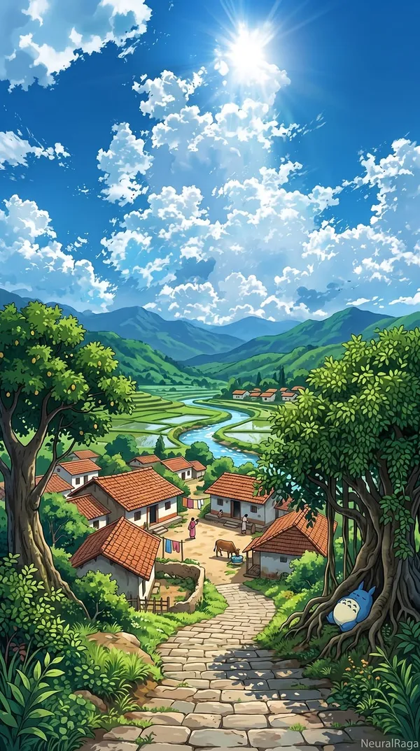 Heavenly_Village_Escape_Canvas_Roll