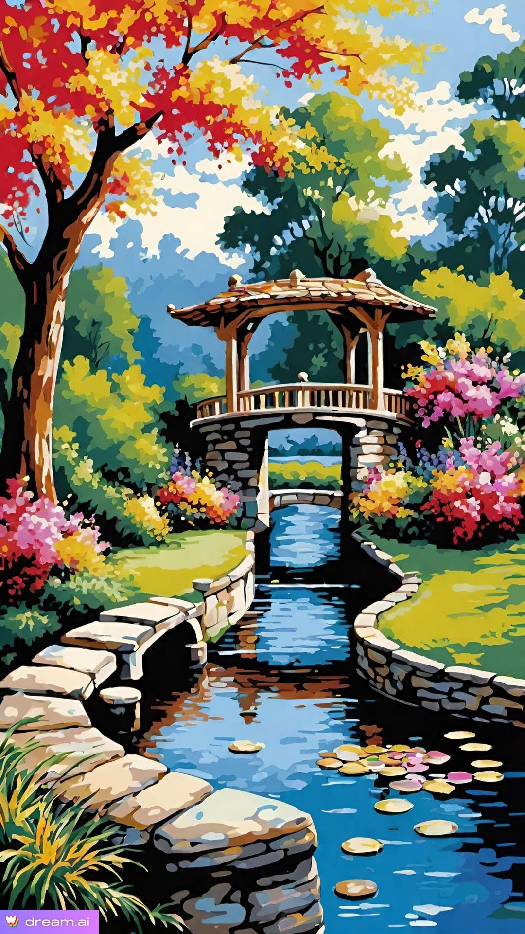 Tranquil_Garden_Retreat_Mdf_Board