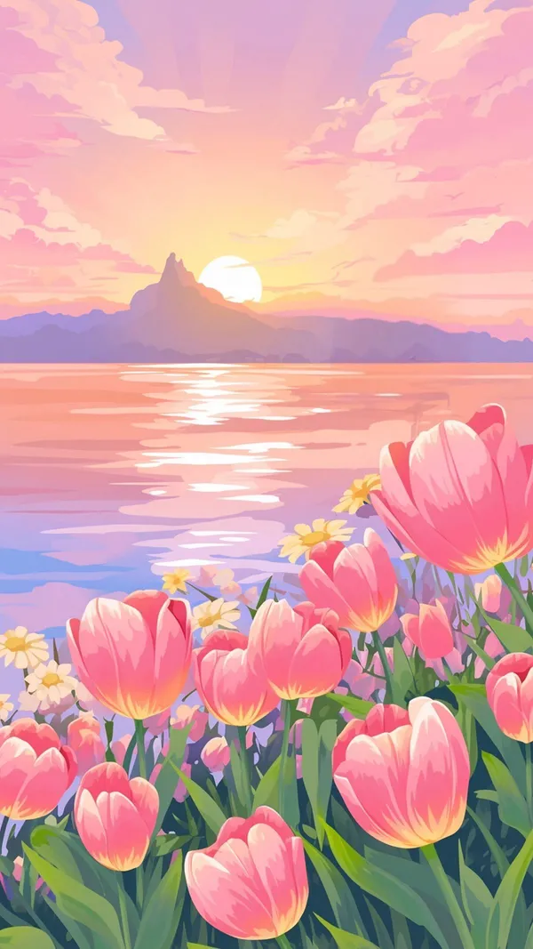 Blushing_Tulip_Sunset_Canvas_Roll