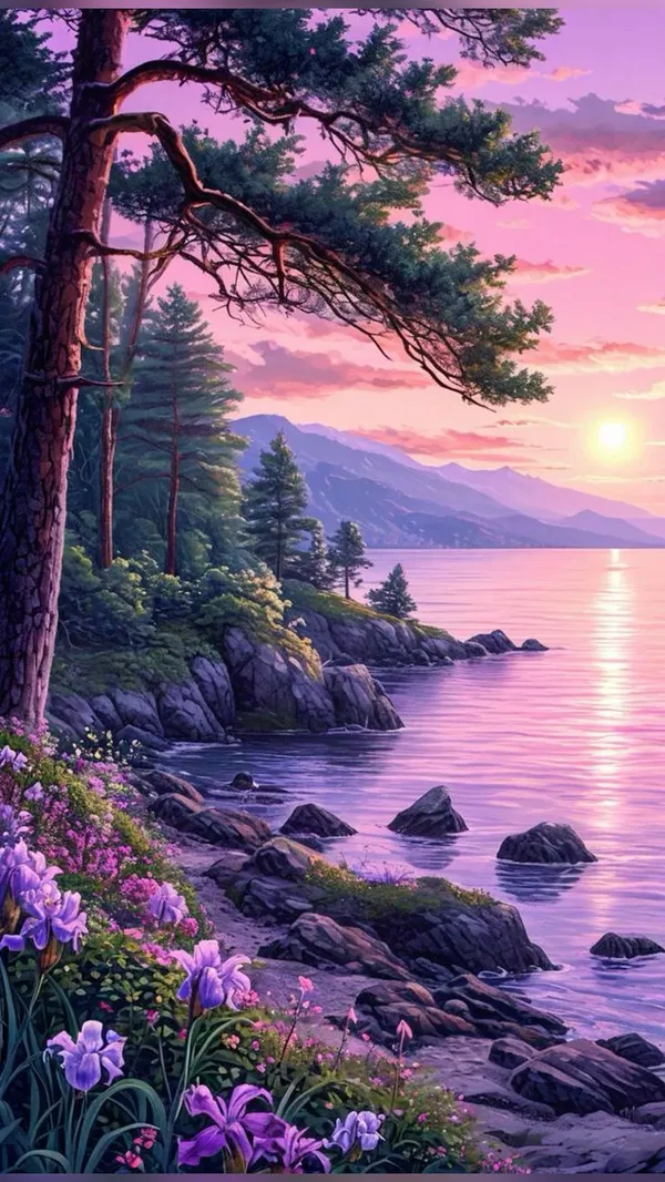 Lavender_Coastal_Sunset_Mdf_Board
