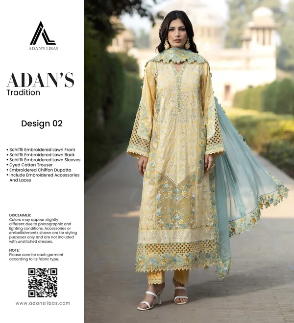 Yellow_Lawn_Embroidered_Three_Piece_Suit_for_Women