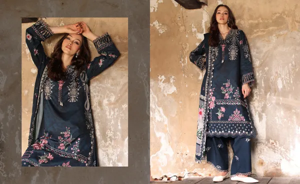 Navy_Blue_Printed_Kurta_Set_for_Women