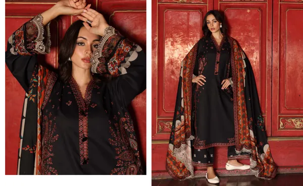 Black_Printed_Ethnic_Kurta_Set_For_Women