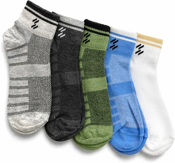 Sloxie_Unisex_Striped_Ankle_Length_(Pack_of_5)