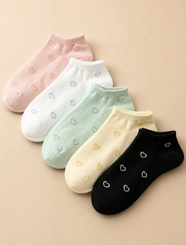 Sloxie_Unisex_Woven_Peds/Footie/No-Show_(Pack_of_5)