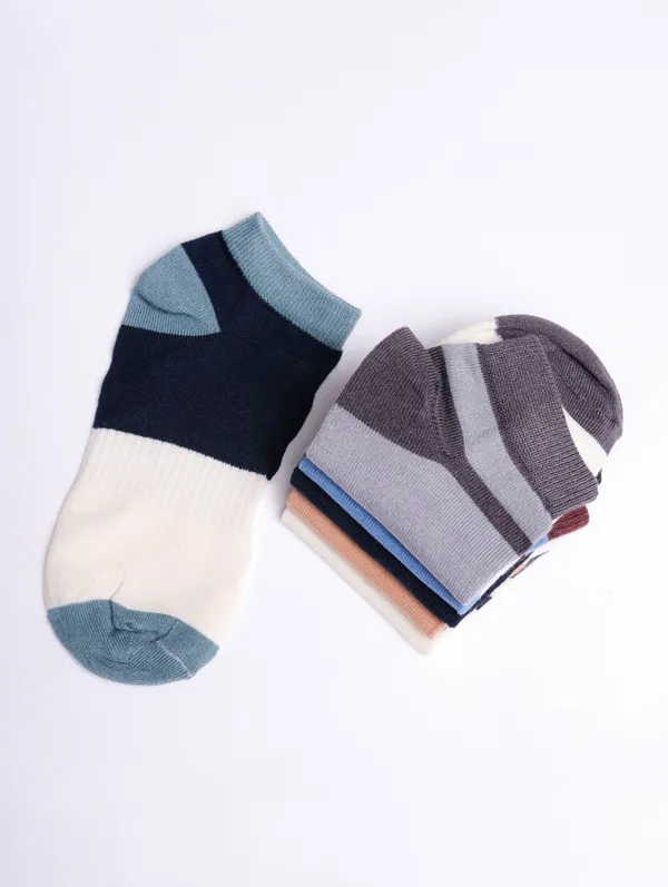 Sloxie_Men_Self_Design,_Solid_Ankle_Length_(Pack_of_5)