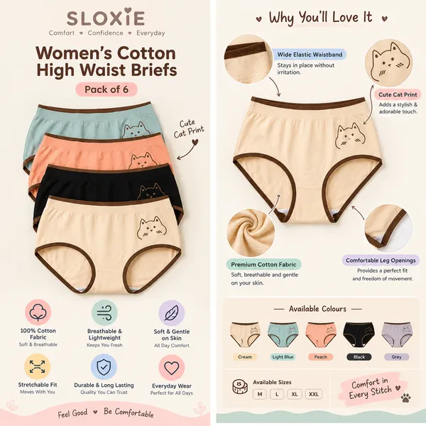 Trending_Cat_Cotton_Panties_for_Women_Pack_of_4_|_Soft_Stretch_Bikini_Briefs_|_Breathable_Mid_Rise_Hipster_Underwear_|_Cute_Printed_Ladies_Innerwear_|_Multicolour