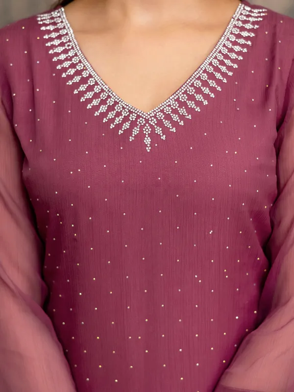 Pink_Chiffon_Siroski_Zarkan_work_Kurta_Pant_Set_with_Dupatta_for_Women