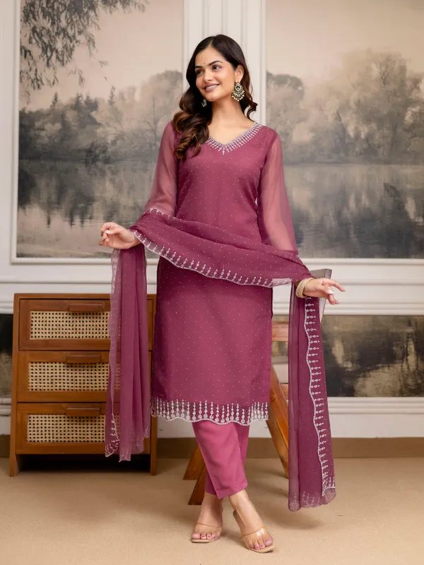 Pink_Chiffon_Siroski_Zarkan_work_Kurta_Pant_Set_with_Dupatta_for_Women