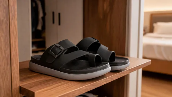 HATTOUN_Men_Flats_Black