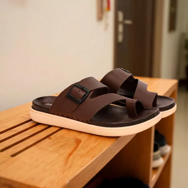 HATTOUN_Men_Flats_Brown