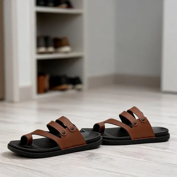 HATTOUN_Men_Flats_Brown