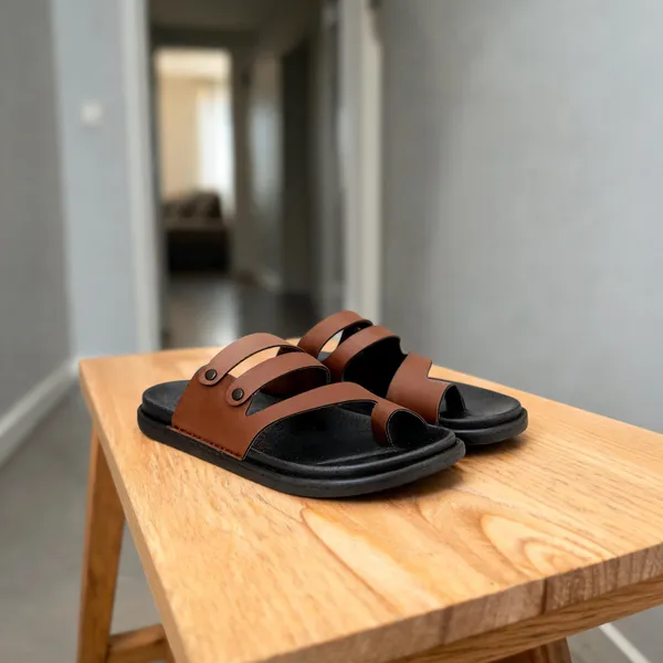 HATTOUN_Men_Flats_Brown