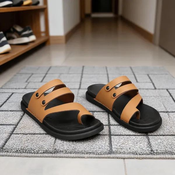 HATTOUN_Men_Flats_Tan