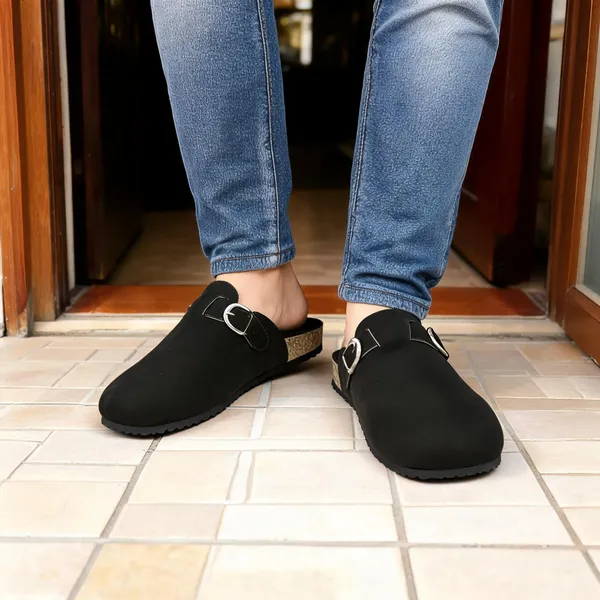HATTOUN_Men_Flats_Black