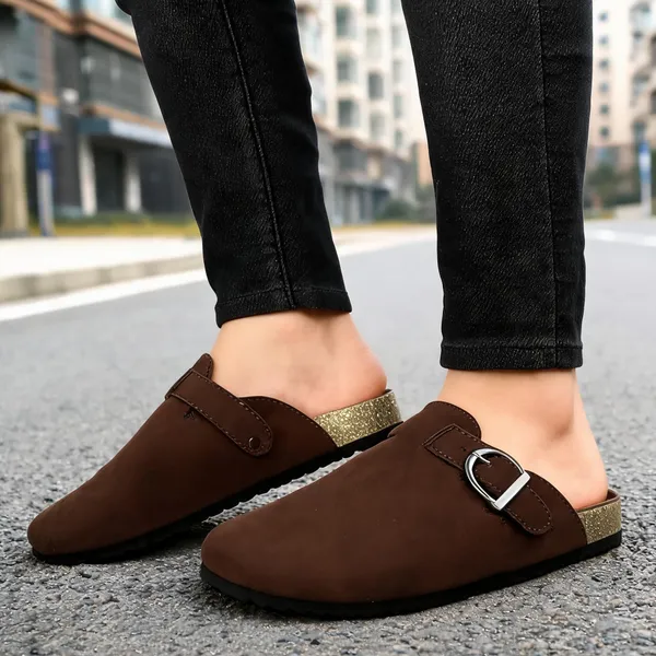 HATTOUN_Men_Flats_Brown