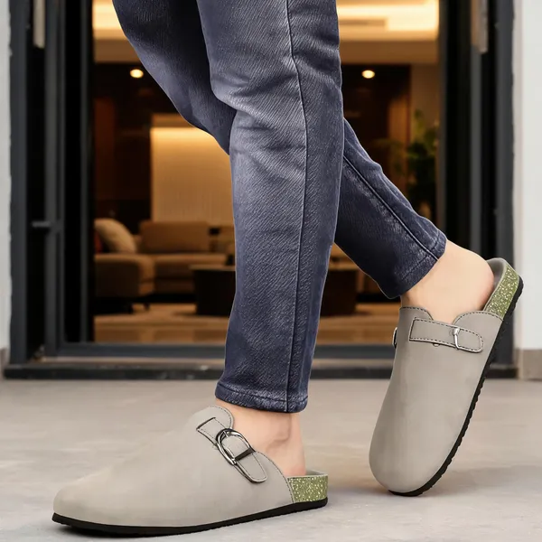 HATTOUN_Men_Flats_Grey