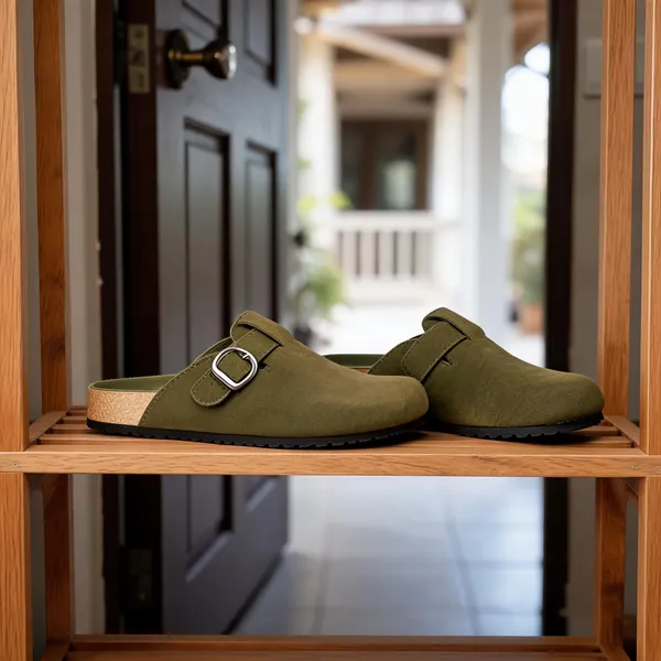 HATTOUN_Men_Flats_Olive