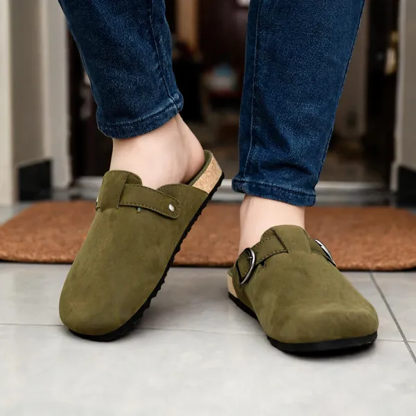 HATTOUN_Men_Flats_Olive