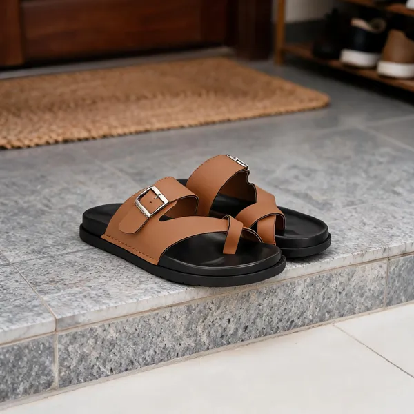 HATTOUN_Men_Flats_Tan
