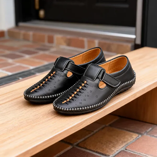 HATTOUN_Men_Flats_Black